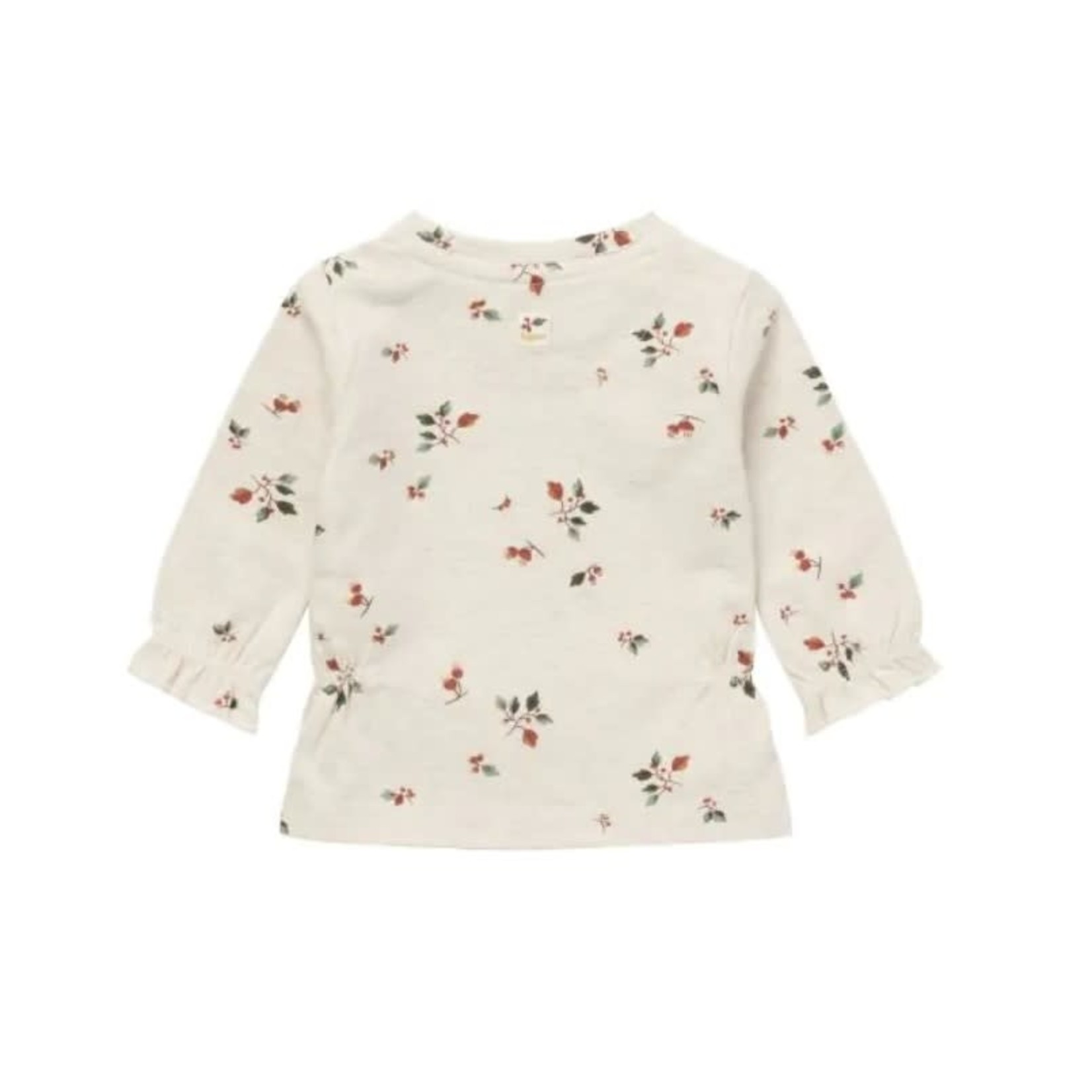 Noppies NOPPIES - Longsleeve oatmeal t-shirt with flower print 'Luohe'