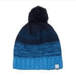 Color Kids COLOR KIDS - Knit winter hat with pompom - Navy and light blue