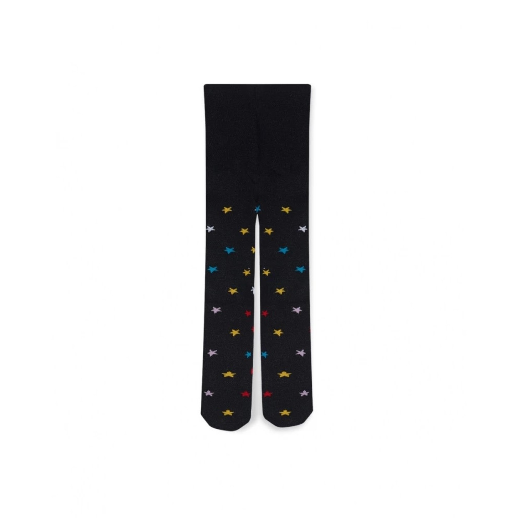 TucTuc TUC TUC - Sparkling Black Tights with Stars Pattern 'Glam Rock'