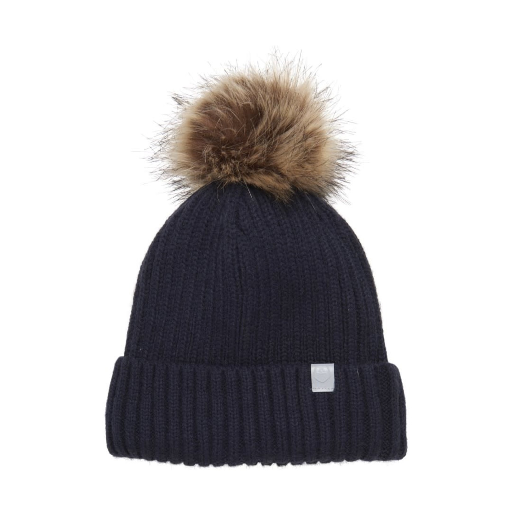 Color Kids COLOR KIDS - Navy Knit Winter Hat with Removable Pom Pom