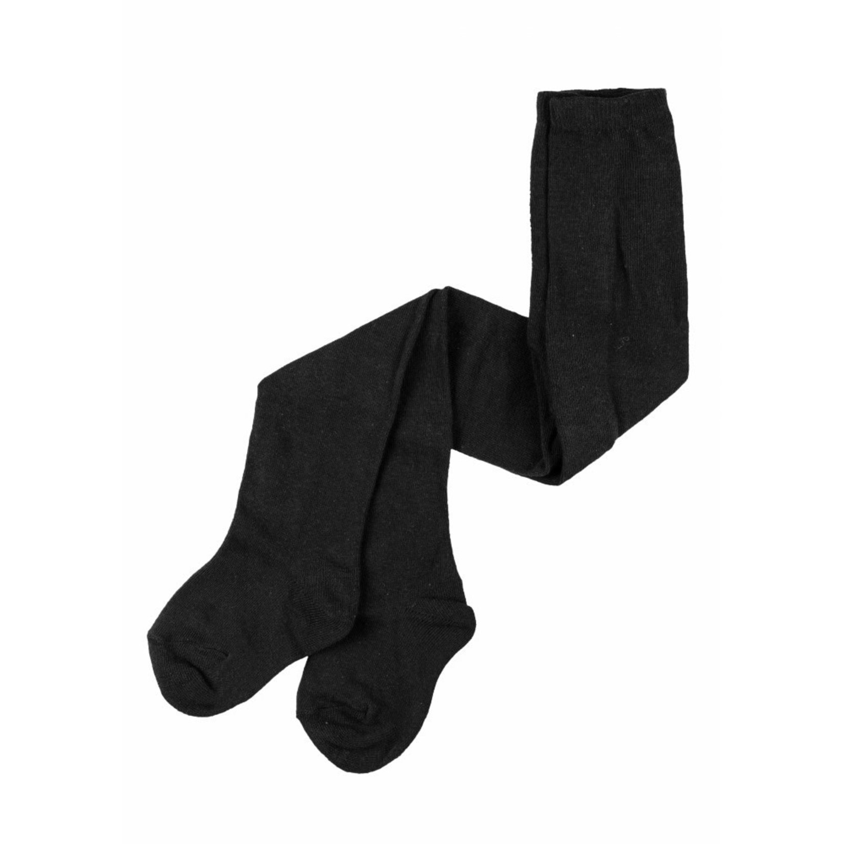 Buy Plain Knitted Tights For Girls - Black at