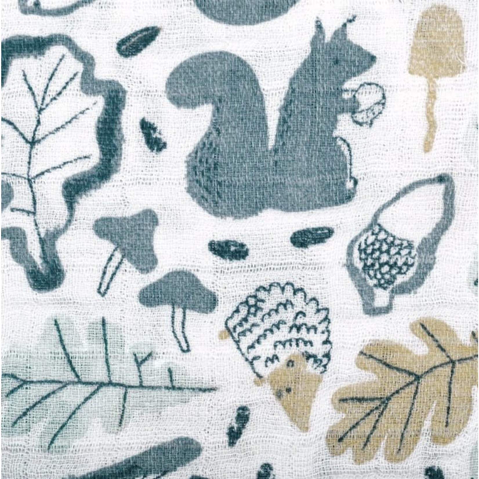 Perlimpinpin PERLIMPINPIN - Cotton muslin swaddle 'Forest'