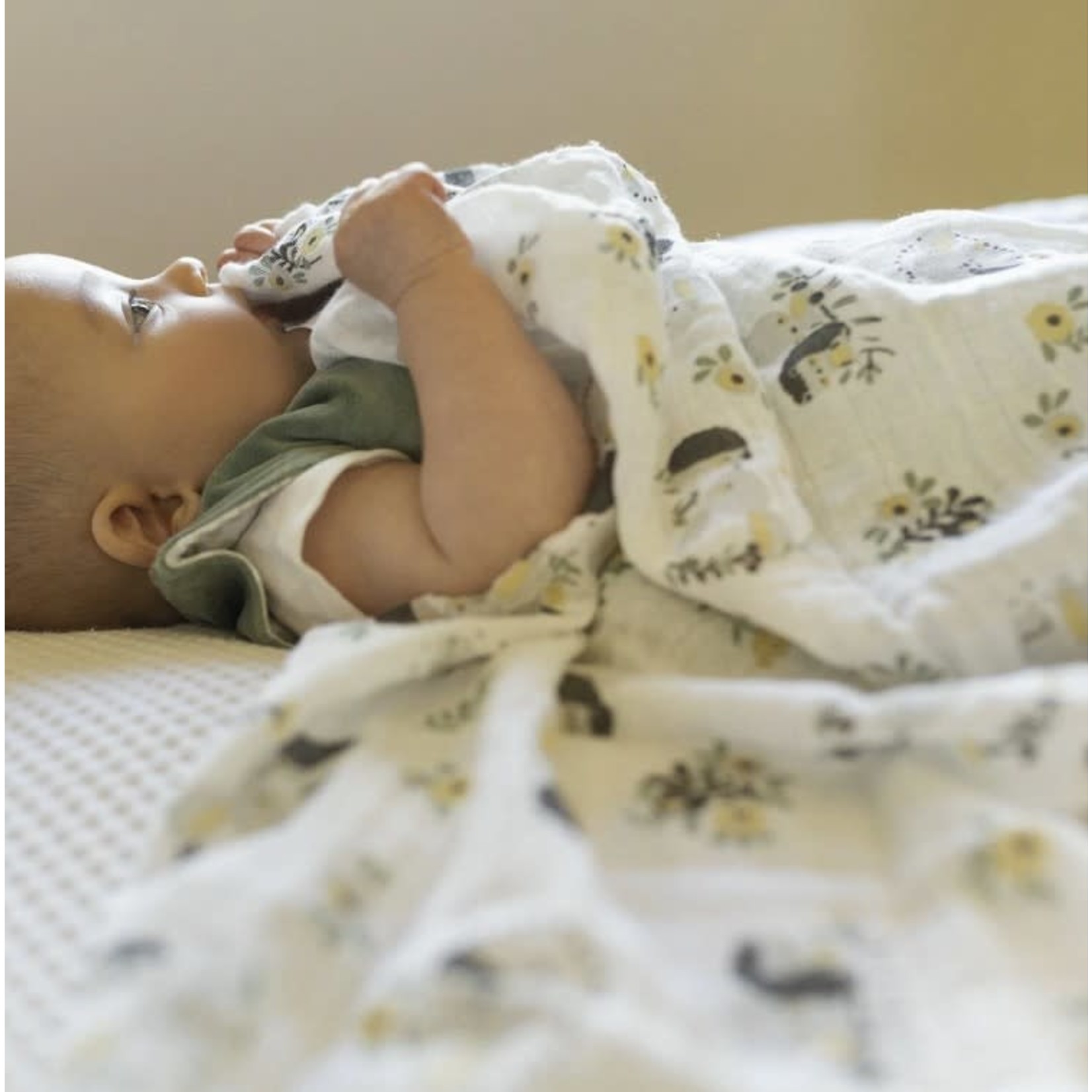 Perlimpinpin PERLIMPINPIN - Cotton muslin swaddle 'Rabbits'