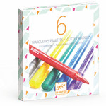 Djeco DJECO - 6 Glitter Markers
