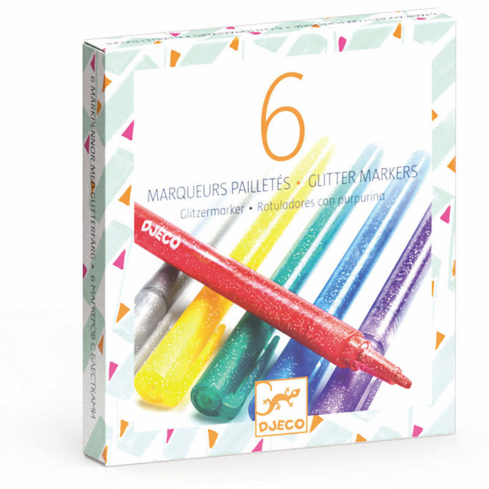 Djeco DJECO - 6 Glitter Markers