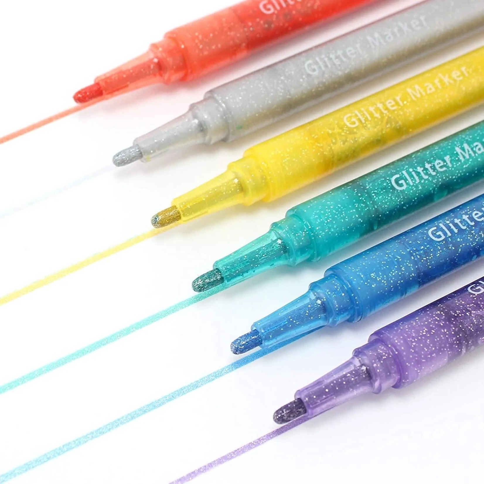 Djeco DJECO - 6 Glitter Markers