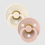 Bibs BIBS - Set of 2 Pacifiers 'Blush/Ivory'