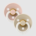 Bibs BIBS - Set of 2 Pacifiers Glow in the Dark 'Blush/Vanilla'