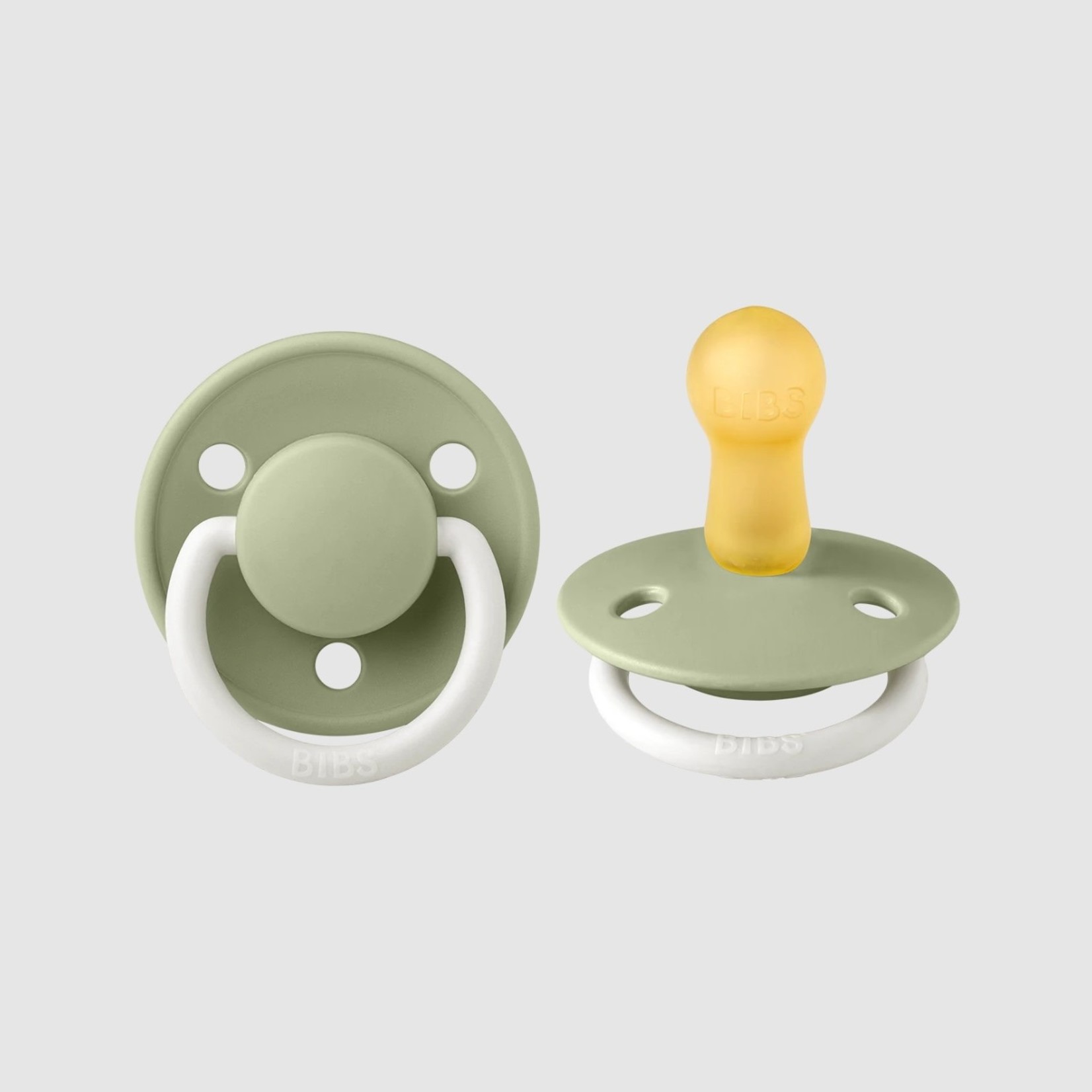 Bibs BIBS - Set of 2 Pacifiers Glow in the dark De Lux 'Sage'