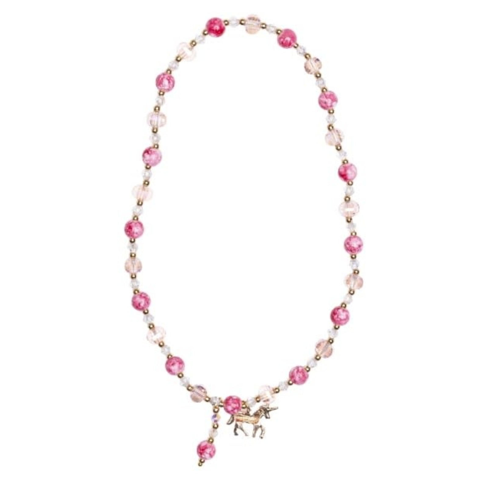 Great Pretenders  GREAT PRETENDERS - Pink 'crystal' necklace with pendant of your choice