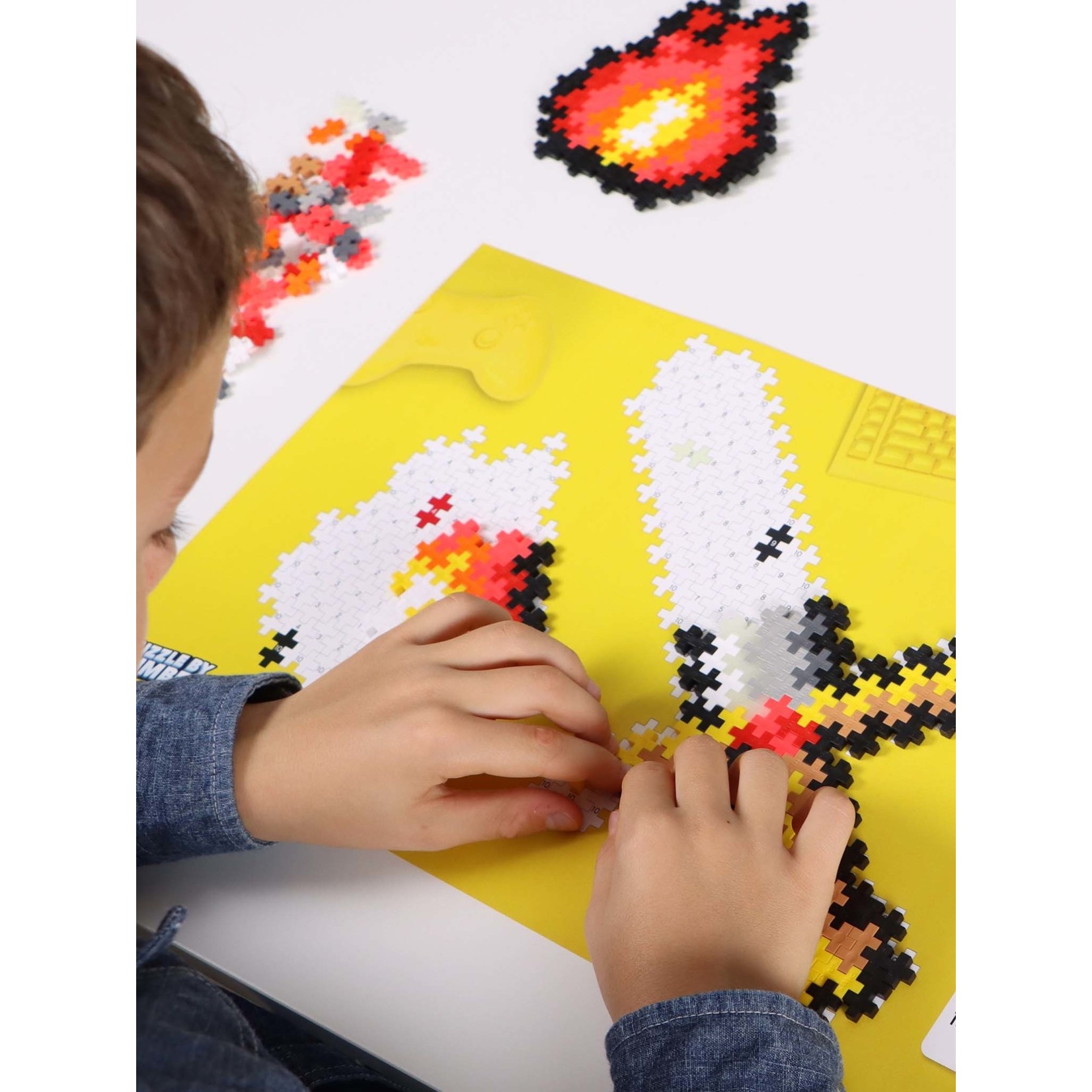 Plus Plus - Puzzle Épée et Flame par Numéro - 250 Pièces