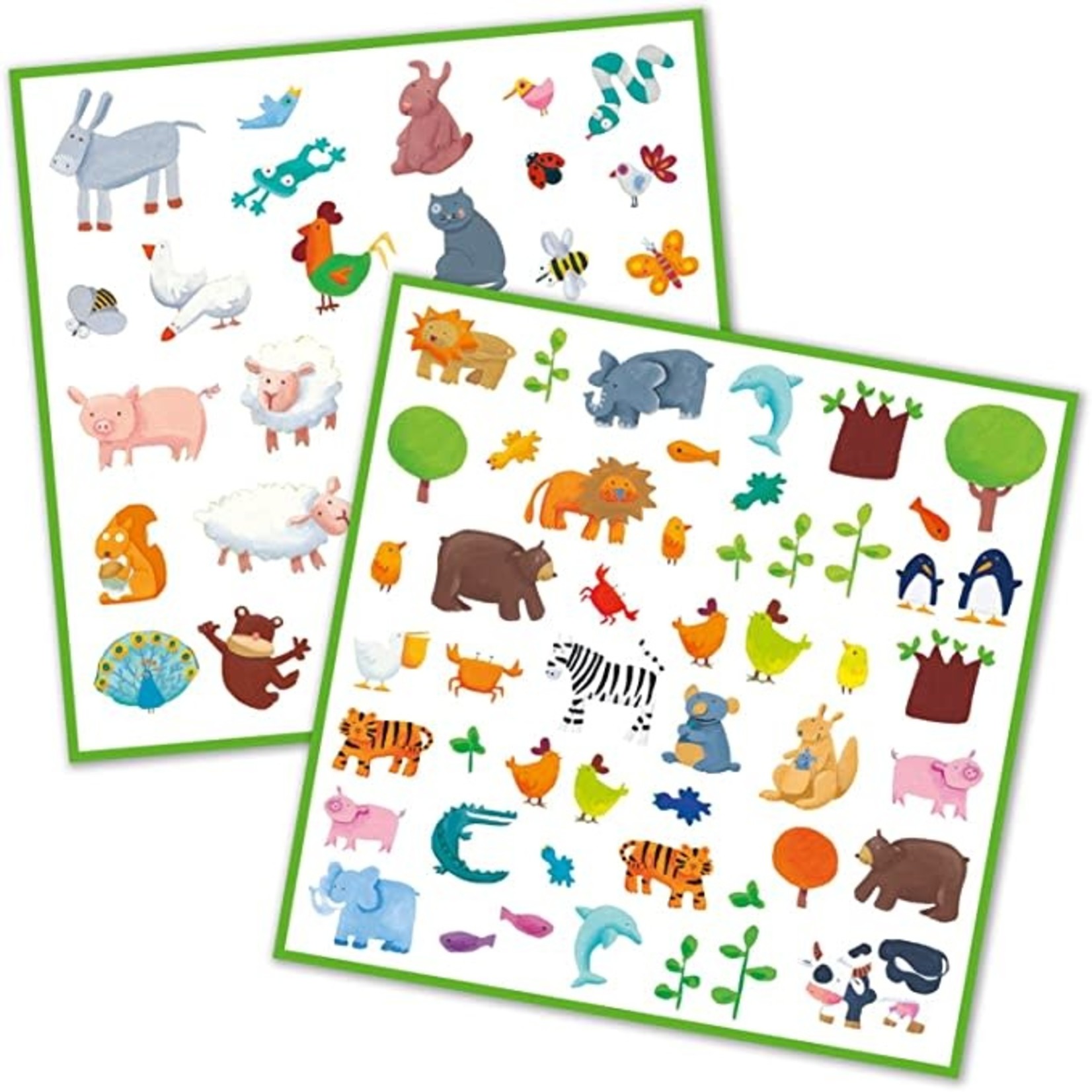 Djeco DJECO - 160 stickers 'Animals'