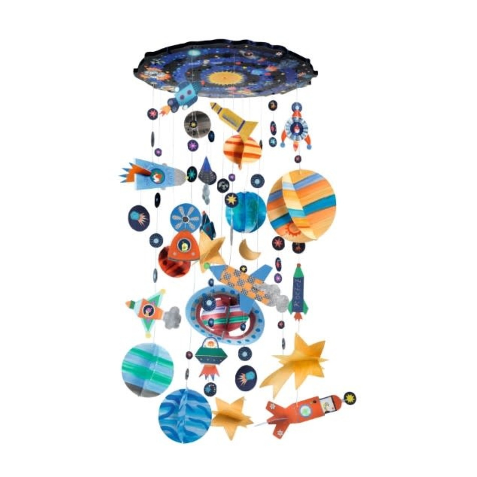 Djeco DJECO - Suspension décorative (mobile) à peindre 'Système solaire'