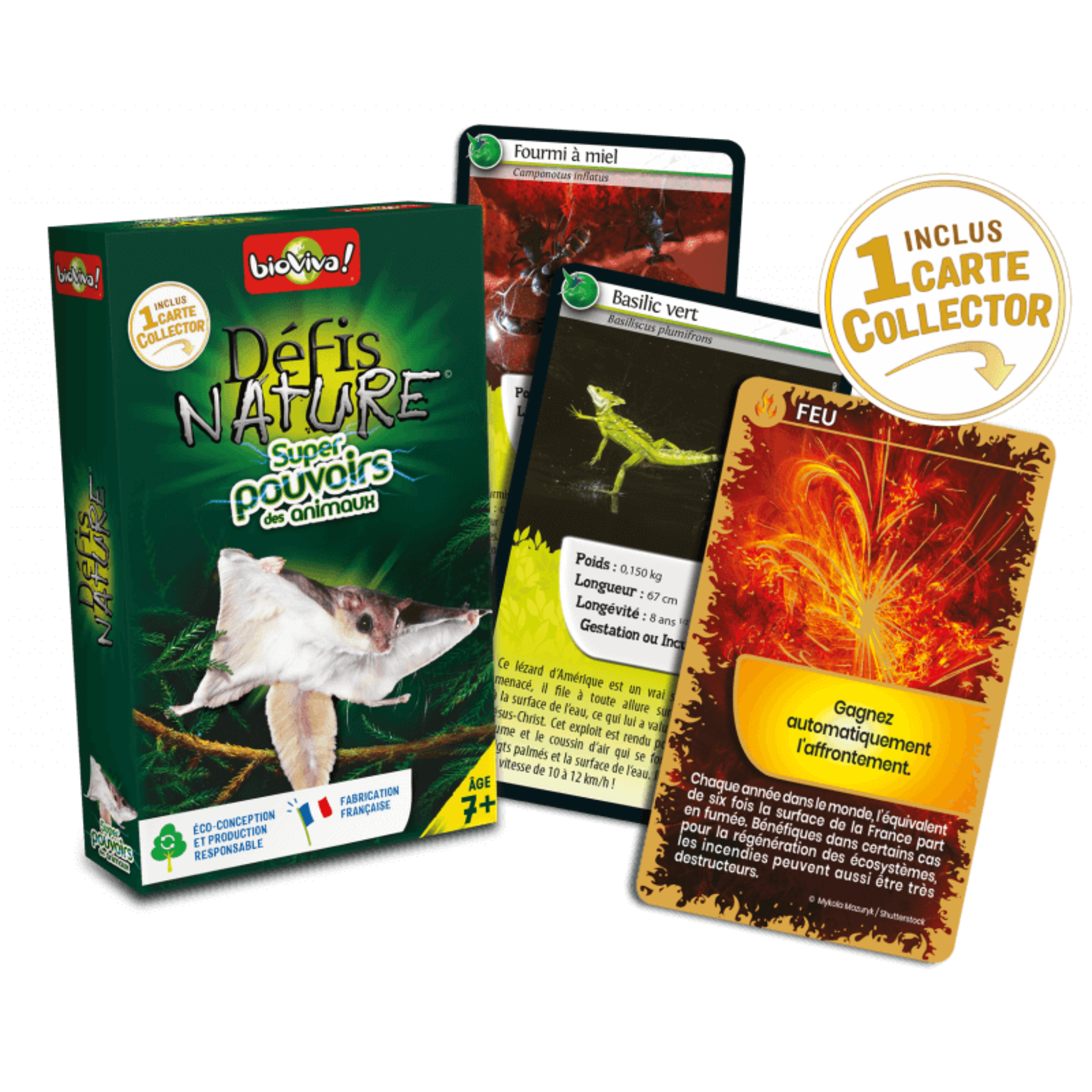 BioViva BIOVIVA- Card game 'Défi-Nature - Super pouvoirs des animaux' - In French