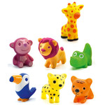 Djeco DJECO - Figurines d'animaux de la savane 'Troopo-savana'