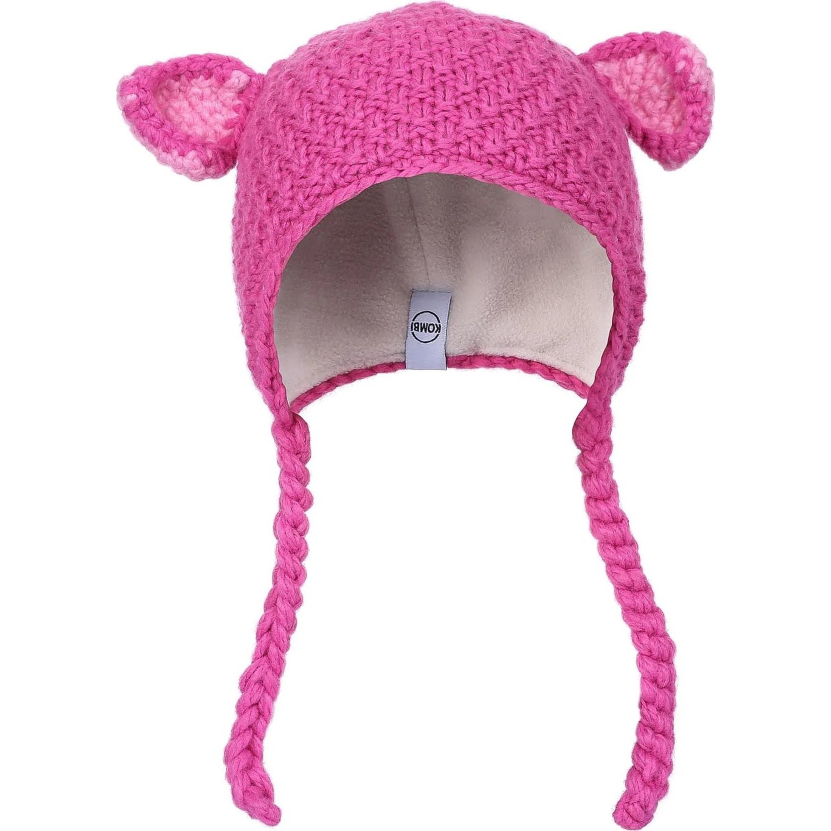Kombi KOMBI - 'Baby animal' Lined Knit Winter Hat (Infant) - Pink