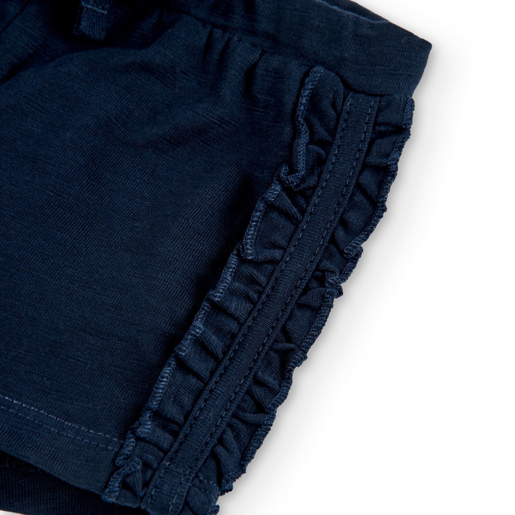 Boboli BOBOLI - Navy shorts with frills at side