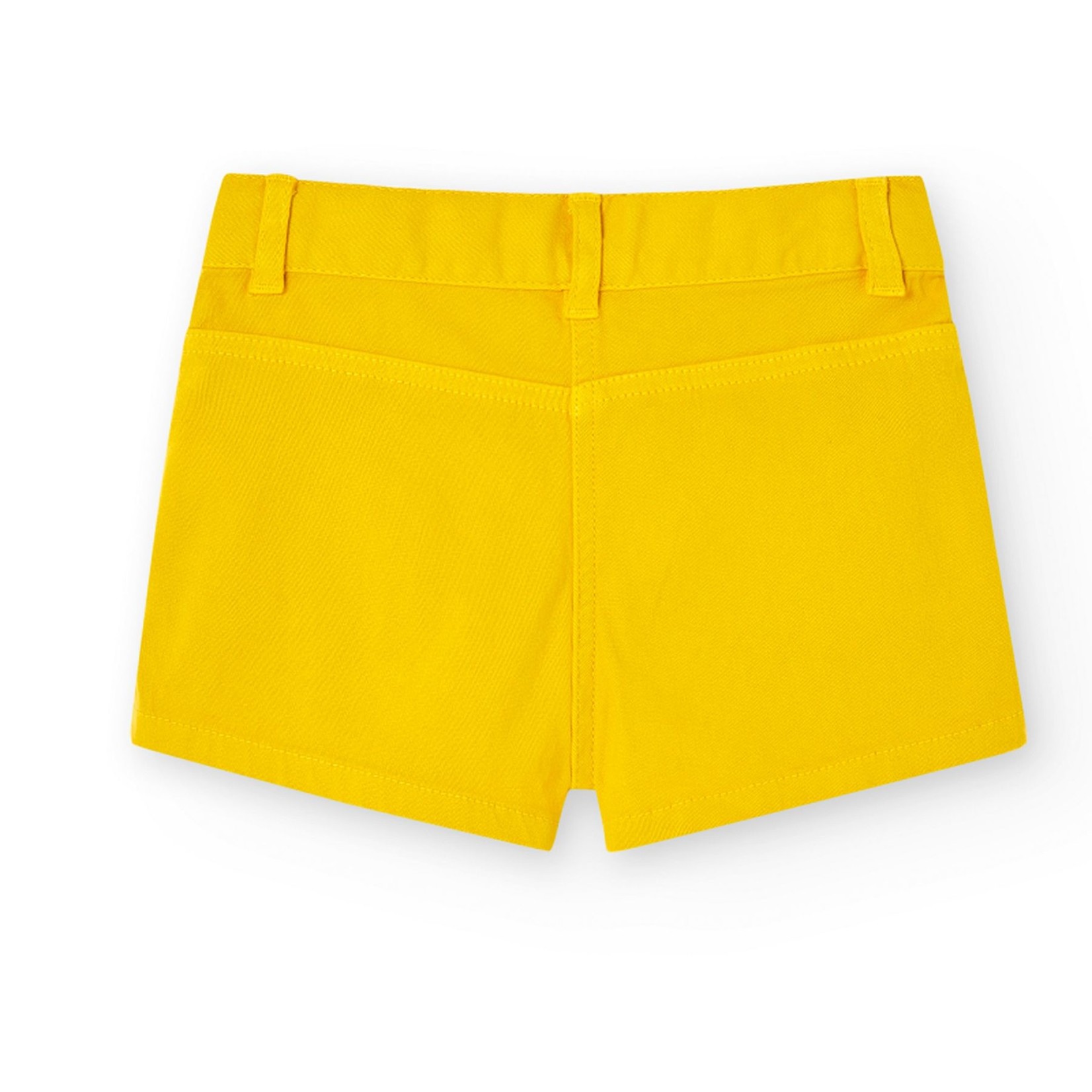 Boboli BOBOLI - Stretch Canvas Shorts with Front Pockets - Yellow