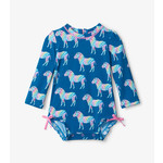 Hatley HATLEY - Baby One-Piece Rashguard - 'Rainbow Zebra'