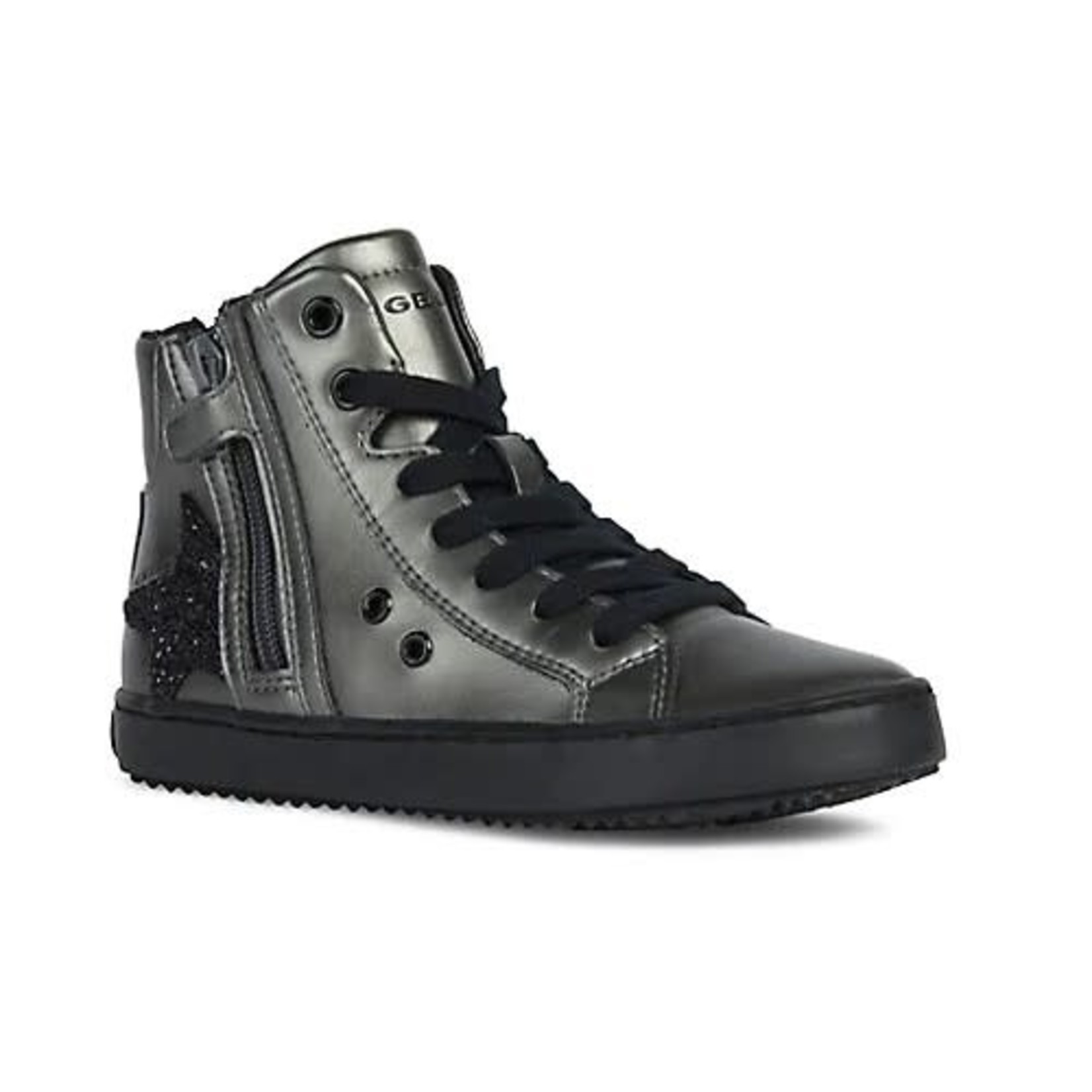 Geox GEOX - High Top Dark Grey with Star Print Shoes 'J Kalispera G. I.'