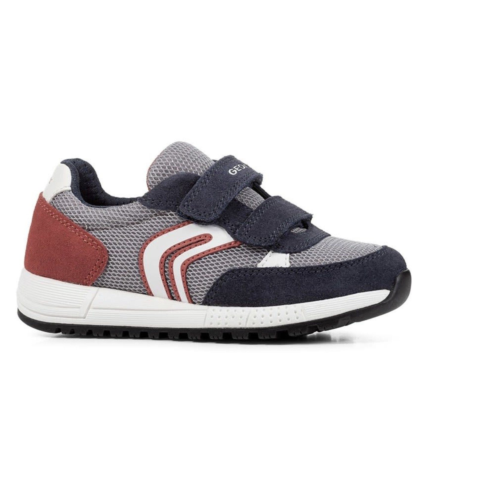 Geox GEOX - Chaussures de sport 'J. Alben B.A. Mesh Suede - Light Grey-Navy'