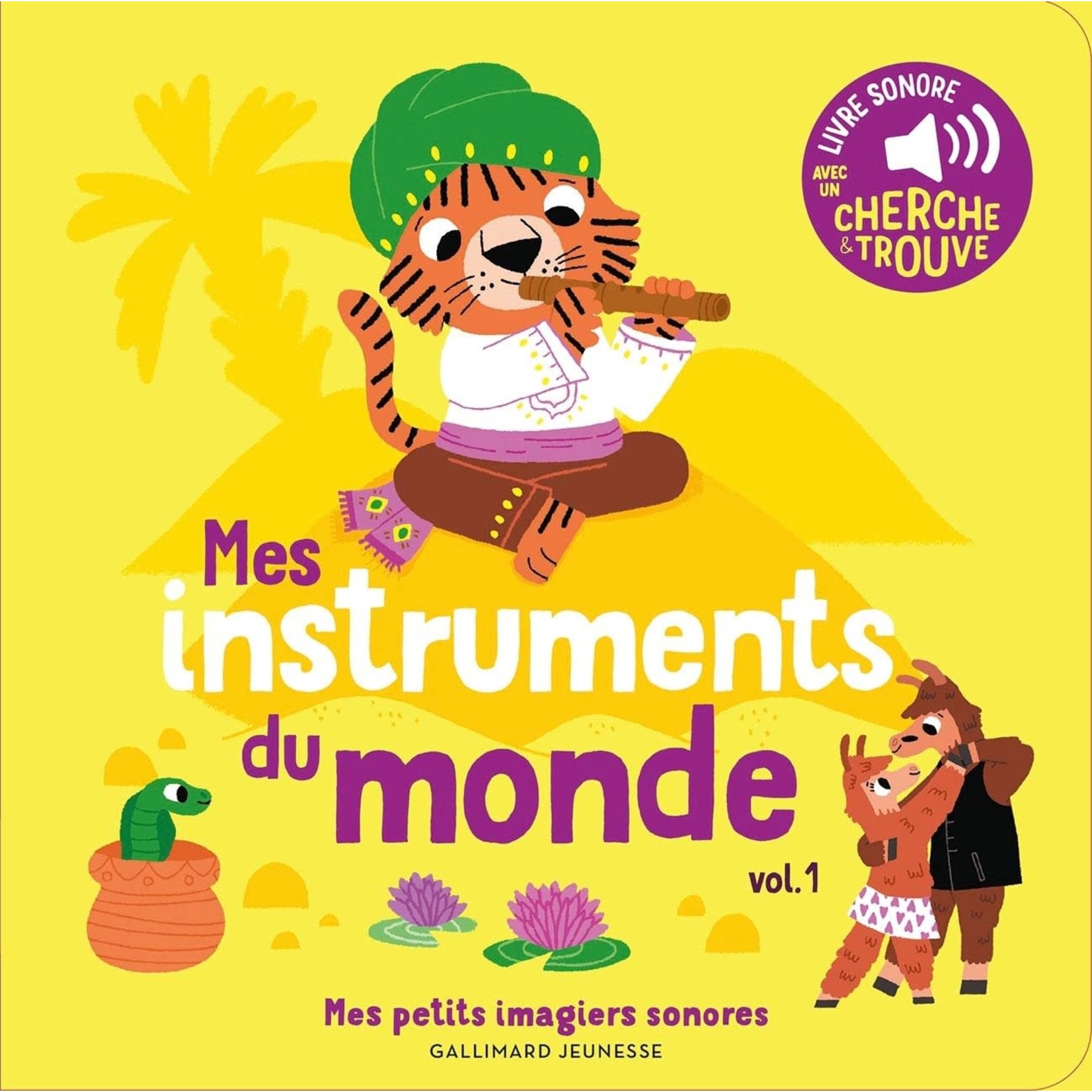 Gallimard Jeunesse (Éditions) GALLIMARD JEUNESSE -  Mes imagiers sonores - Les instruments du monde vol.1 (avec un cherche et trouve) - In French