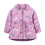 Color Kids COLOR KIDS - 'Lavender Mist' Waterproof Windbreaker Jacket with Bird Print