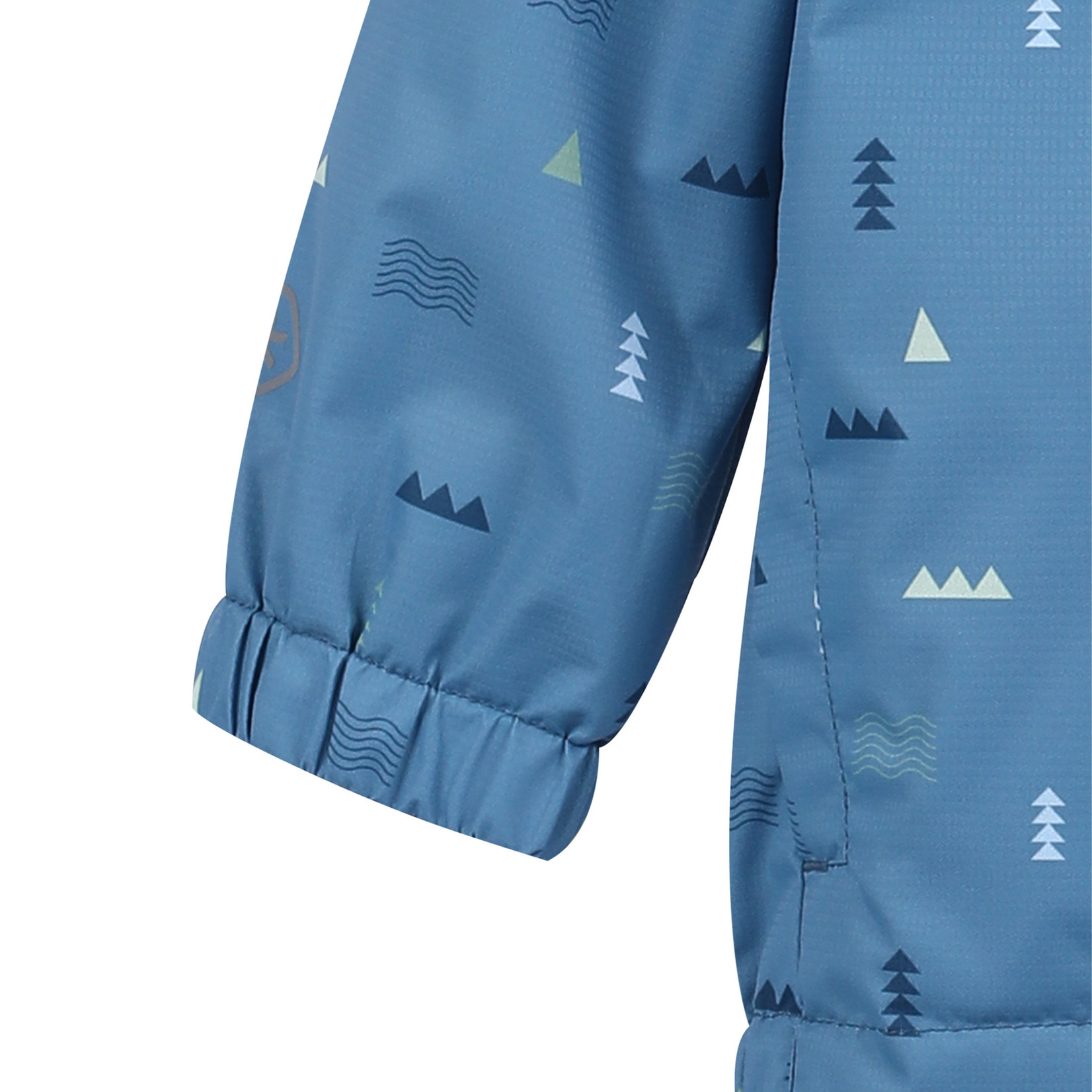 Color Kids COLOR KIDS - 'Coronet Blue' Waterproof Windbreaker Jacket with Triangle Print