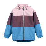 Color Kids COLOR KIDS - Manteau coupe-vent imperméable 'Color block' - Rose, prune et bleu