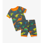 Hatley HATLEY - Ensemble pyjama court d'été en coton 'Dinosaures colorés' (2pcs)