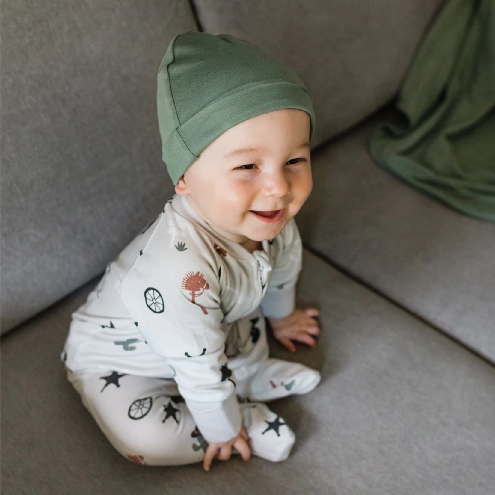 Perlimpinpin PERLIMPINPIN - Bamboo Knot Hat For Baby - 'Green'