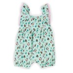 Nanö NANÖ - Mint coloured romper 'Leopard tamer'