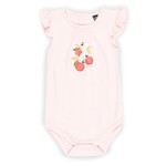 Nanö NANÖ - Pink onesie with fruit print 'You, me and fruits'