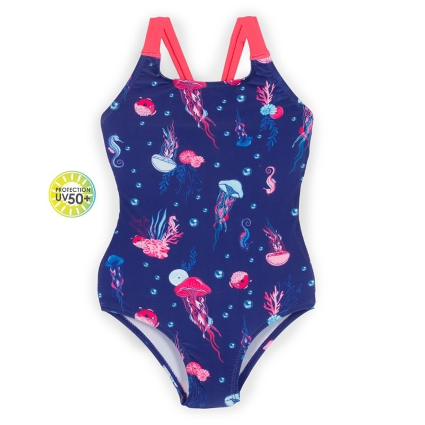 Nanö NANÖ - Maillot une pièce bleu indigo avec imprimé de méduses