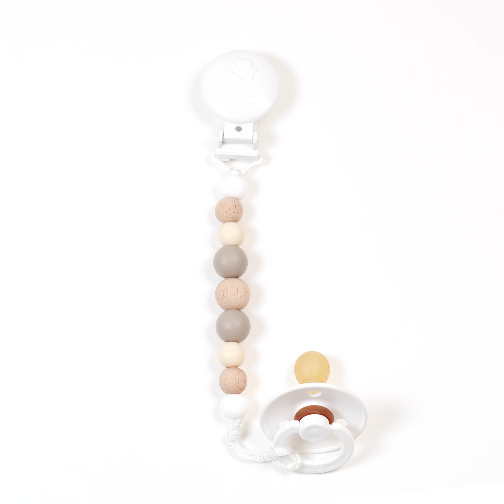 Bulle BULLE - Pacifier Clip 'Texture - Taupe'