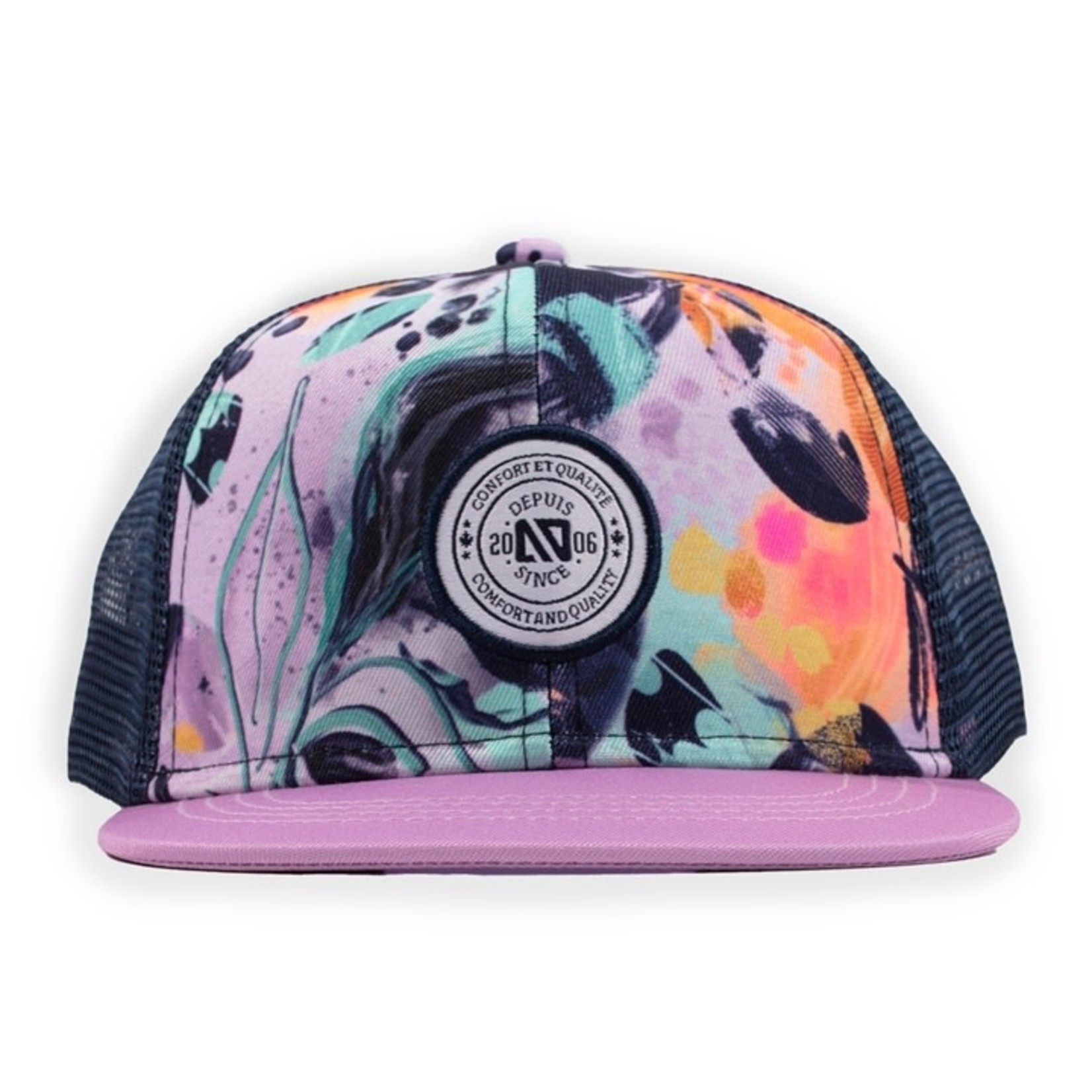 Nanö NANÖ -  Abstract Print Lilac Cap