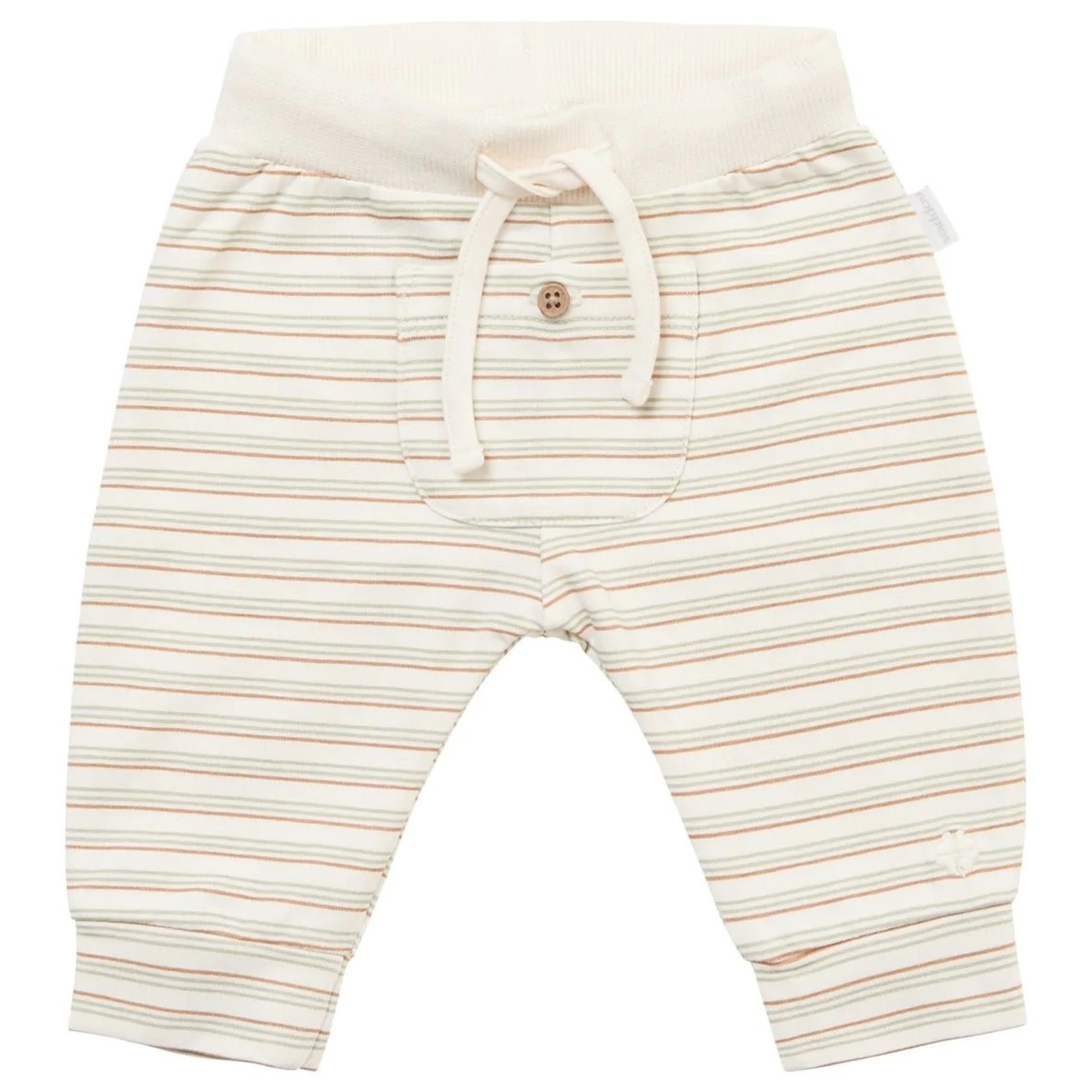 Noppies NOPPIES - Soft white trousers with sage and dijon stripes  'Melbourne'