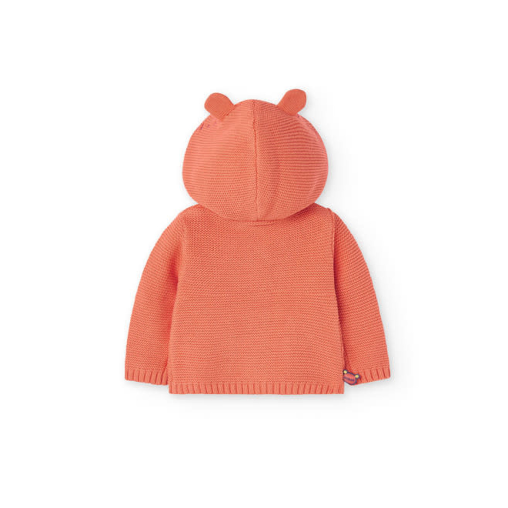 Boboli BOBOLI - Knitted Tangerine Jacket With Tiger Hood