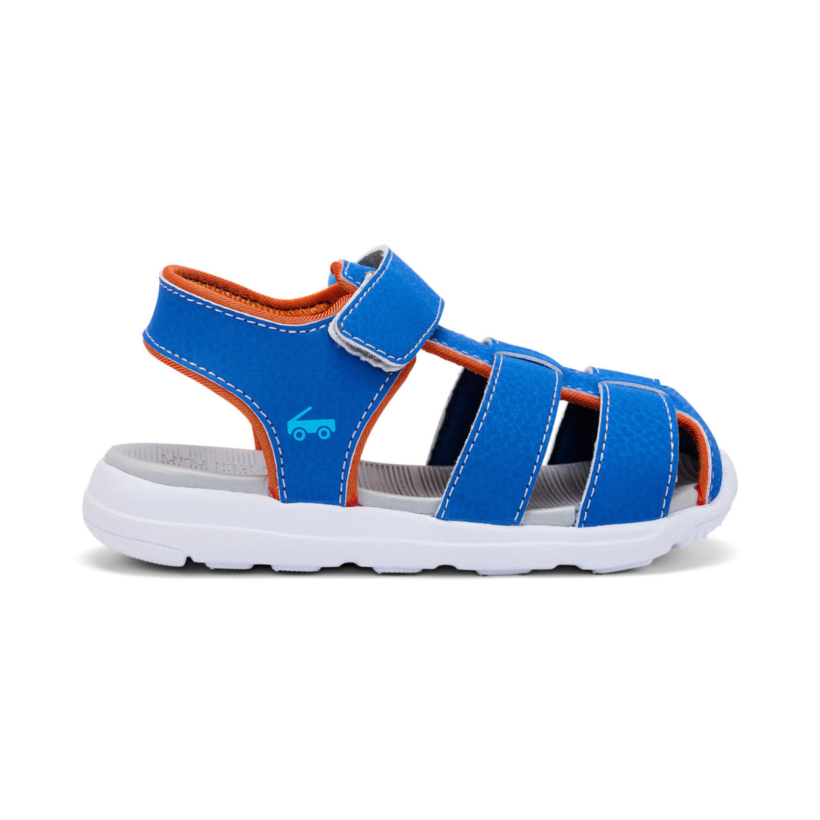 See Kai Run SEE KAI RUN - Closed toe water friendly sandals 'Cyrus IV Flexirun - Blue / Orange'