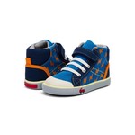 See Kai Run SEE KAI RUN - High Top Canvas Sneakers 'Dane - Blue Bolts'