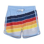 Color Kids COLOR KIDS - Pale Blue Boardshorts with Rainbow Stripes