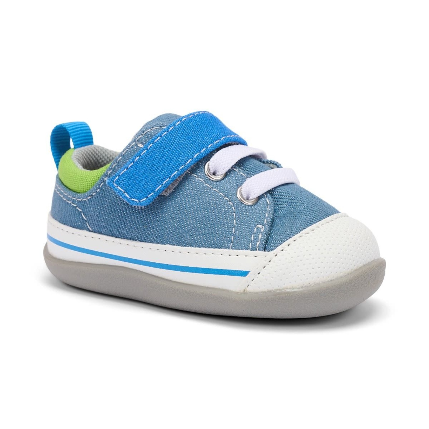 See Kai Run SEE KAI RUN - Flexible First Walker Transition Shoes 'Stevie II INF - Light Blue Denim'