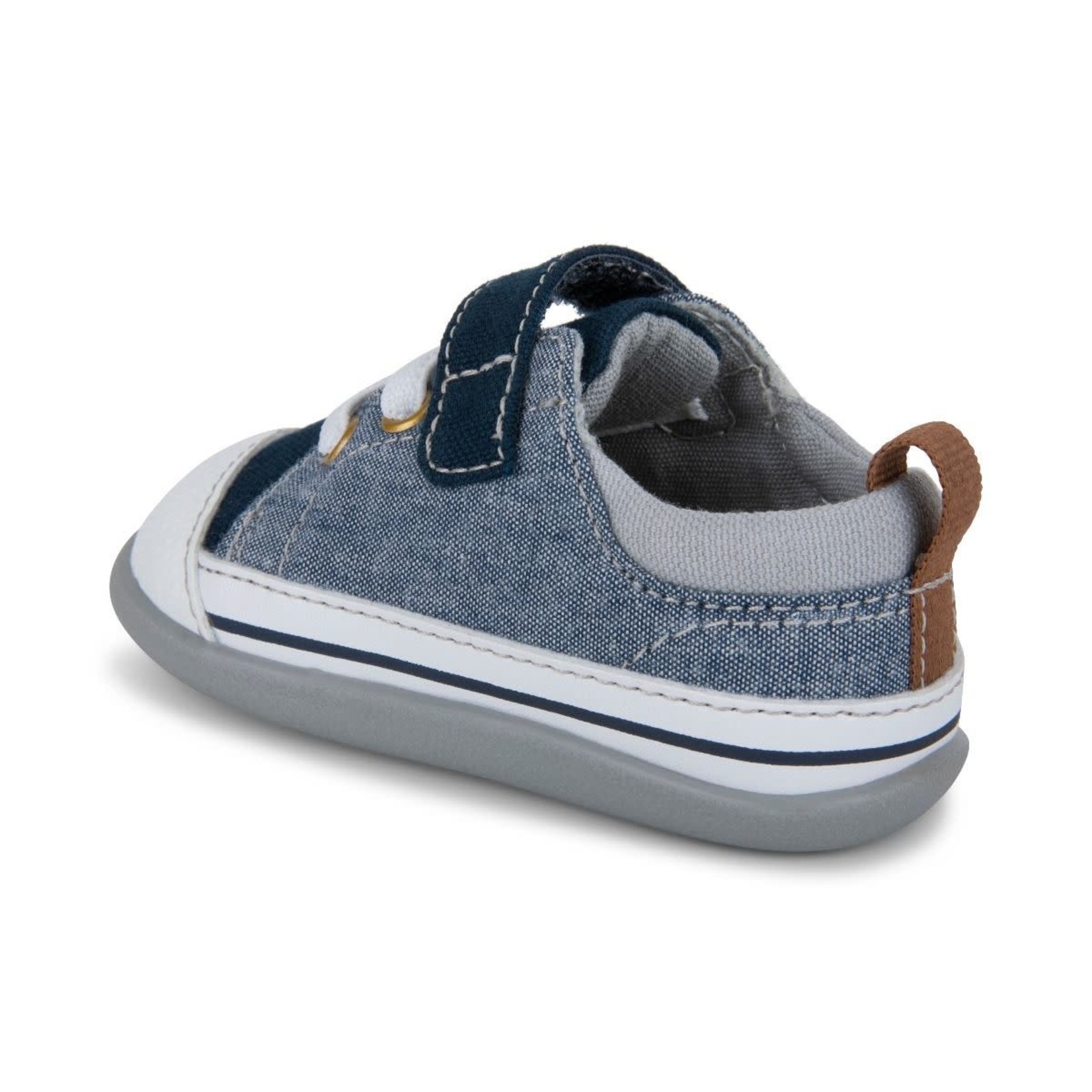 See Kai Run SEE KAI RUN - Flexible First Walker Transition Shoes 'Stevie II INF - Blue Denim'