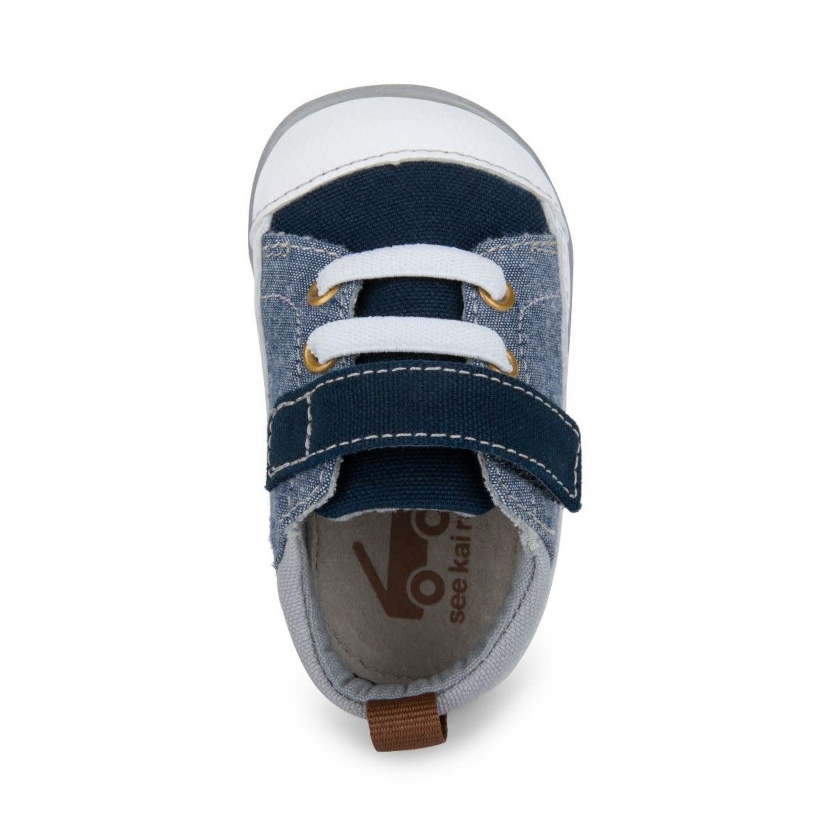 See Kai Run SEE KAI RUN - Flexible First Walker Transition Shoes 'Stevie II INF - Blue Denim'