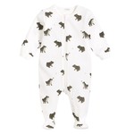 Petit Lem PETIT LEM - Pyjama de bébé ivoire avec motif de grenouilles