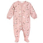 Petit Lem PETIT LEM - Pyjama de bébé rose avec motif de nénuphars