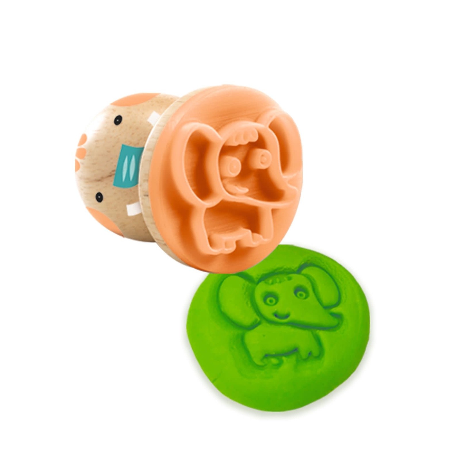 Djeco DJECO - Set of Stamps for Modeling Dough 'Myplastictamps'