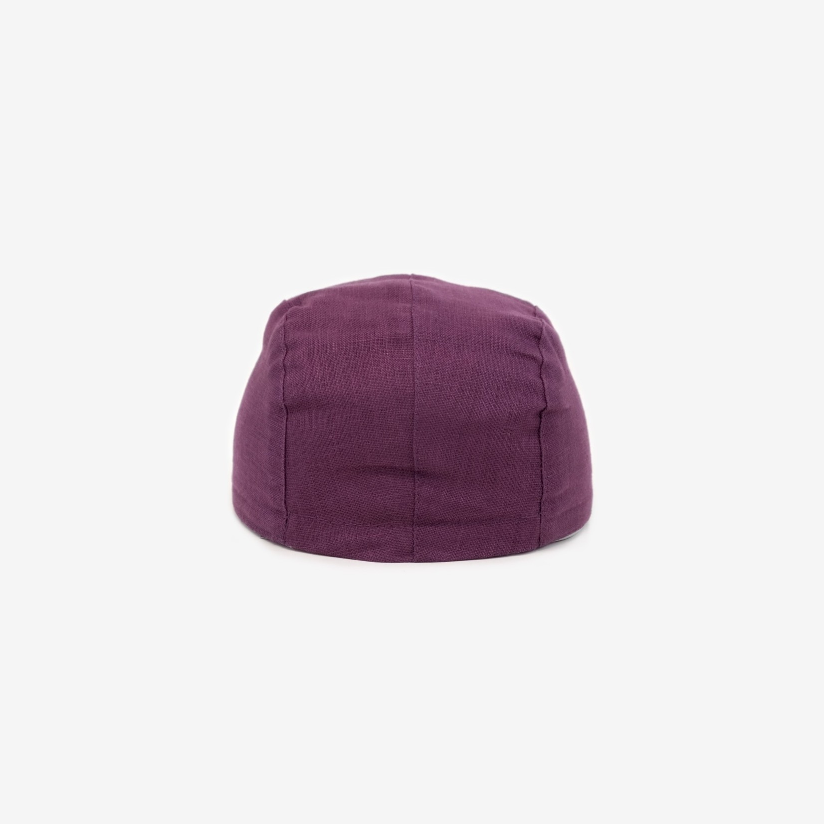 Caribou CARIBOU - Casquette souple en lin - Aubergine