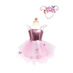 Great Pretenders GREAT PRETENDERS - Robe rose métalisée avec jupe en tulle et serre-tête-thématique Papillon de la foret