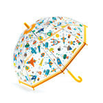 Djeco DJECO - Transparent Kid Sized Umbrella 'Space'